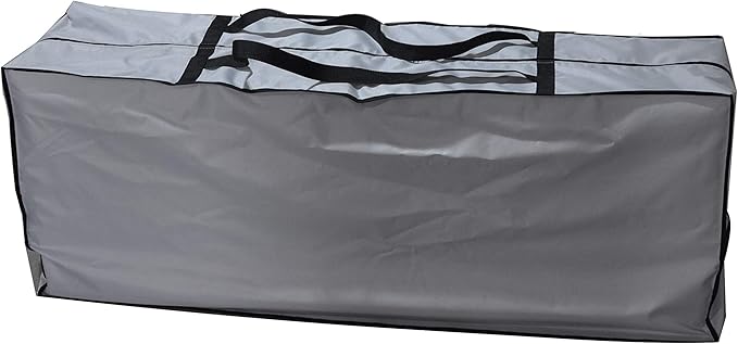 Outdoor Rectangular Cushion/Cover Storage Bag, Protective Zippered Storage Bags with Handles, 50''L x 13''W x 20''H, Grey