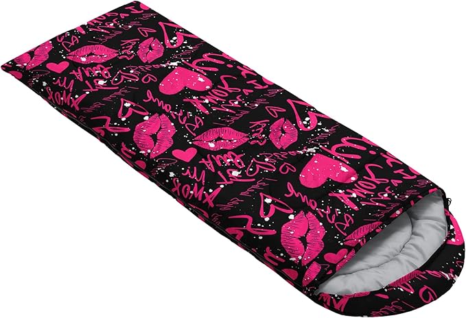 QOOMO Camping Sleeping Bags,3 Season Warm & Cool Weather,Lightweight,Waterproof Sleeping Bags for Adults & Kids,Traveling,and Outdoors,Camping Gear Equipment