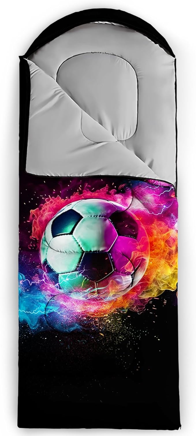 QOOMO Camping Sleeping Bags,3 Season Warm & Cool Weather,Lightweight,Waterproof Sleeping Bags for Adults & Kids,Traveling,and Outdoors,Camping Gear Equipment