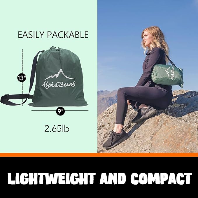 AlphaBeing Inflatable Lounger Beach Chair Accessories, Air Sofa Hammock Inflatable Couch for Camping Backyard Lakeside with Compression Sacks, Ideal Outdoor Gifts for Adults