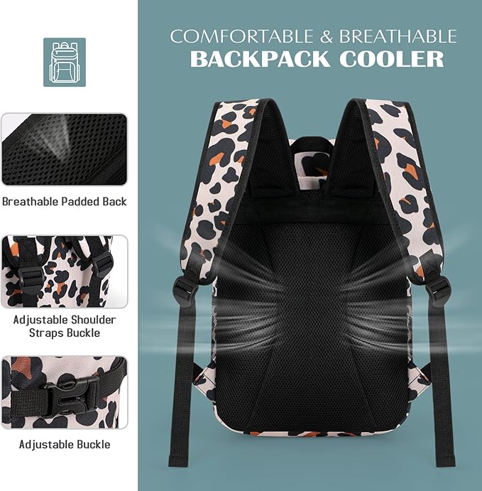 Tuwubi Cooler Backpack 35/42 Cans, Backpack Coolers Insulated Leak Proof for Men Women, Waterproof Soft Sided Lunch Camping Beach Travel Ice Chest Backpack Cooler Bag