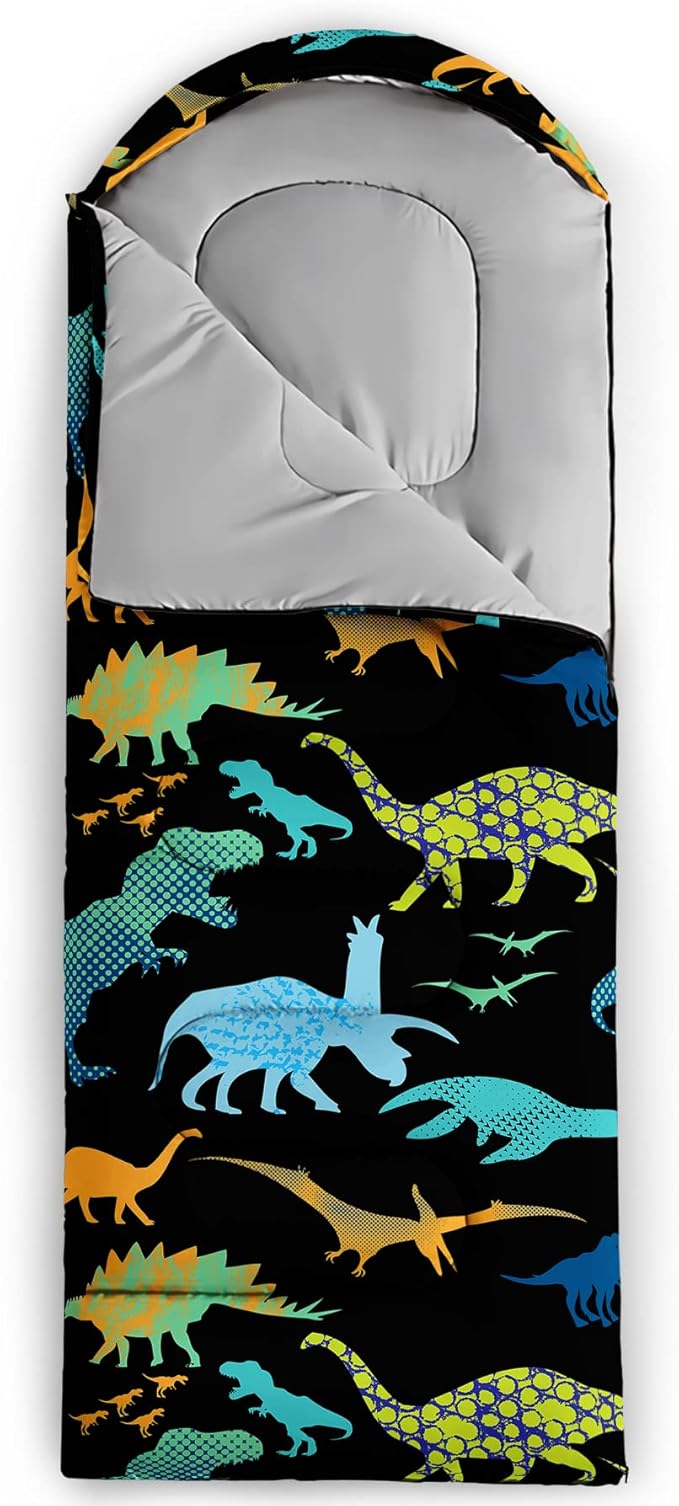 QOOMO Camping Sleeping Bags,3 Season Warm & Cool Weather,Lightweight,Waterproof Sleeping Bags for Adults & Kids,Traveling,and Outdoors,Camping Gear Equipment