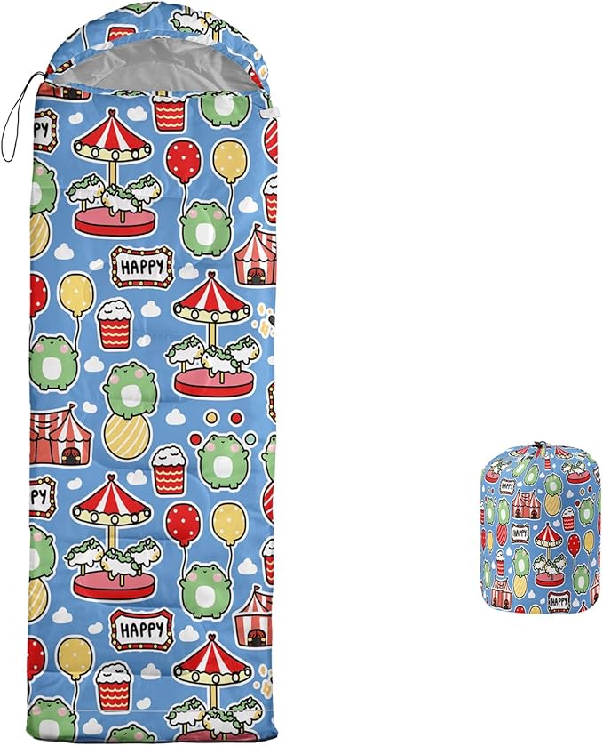 Print sleeping bag,sleeping bags,Outdoor Camping Sleeping Bag，Suitable For Children Boys And Girls Portable,Waterproof,Compact And Lightweight,Great For Outdoor Camping,Backpacking And Hiking