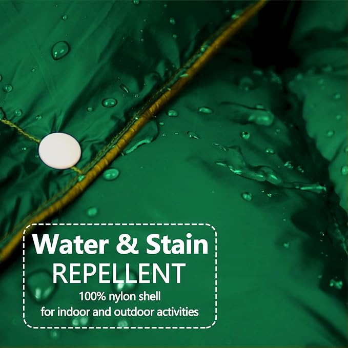 zzlamb Puffy Down Camping Blanket Water-Repellent, Down Throw Travel Blanket Portable for Outdoor, Light Warm Quilt for Couch Plane Car Theater Stadium Picnic RV Backpacking Hammock