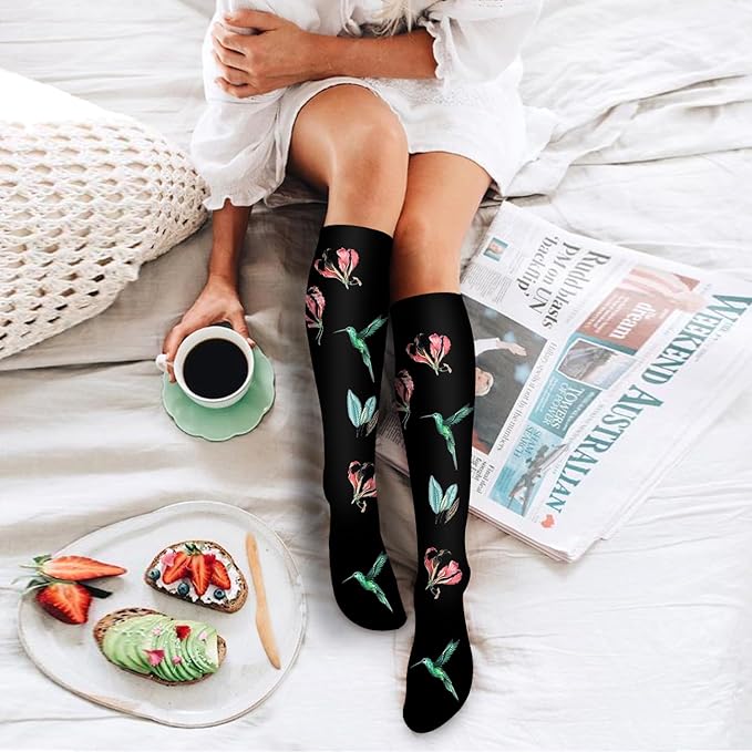 6 Pack Copper Compression Socks for Women and Men Circulation-Best Support for Medical, Running,Nursing,Athletic