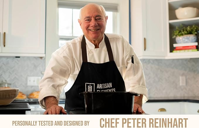 Kook Dutch Oven, for Bread Baking, Sourdough Loaf Pan, Dual Handles, Enameled Cast Iron, with Sling, Dishwasher Safe, 3.4 Qt, Cherry Ombre