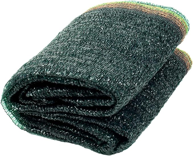 Cool Area 55% 6.5x10ft Sunblock Shade Cloth Cover Mesh UV Resistant Net for Garden Flower Plant Greenhouse, Green