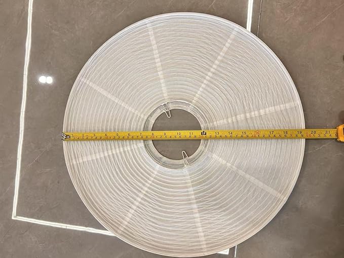 White Large Ceiling Paper Lanterns Shade(50cm,19.69"), Rice Paper Lights Lamps, Vintage Chinese/Japanese Pendant Lantern Lamps, Hanging Paper Lamp Shade for Living Room,Wedding,Bedroom