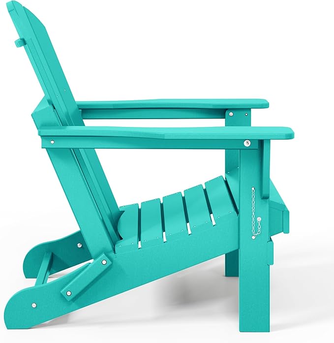 WestinTrends Malibu Malibu Outdoor Folding Poly Adirondack Chair (Set of 8), Sand