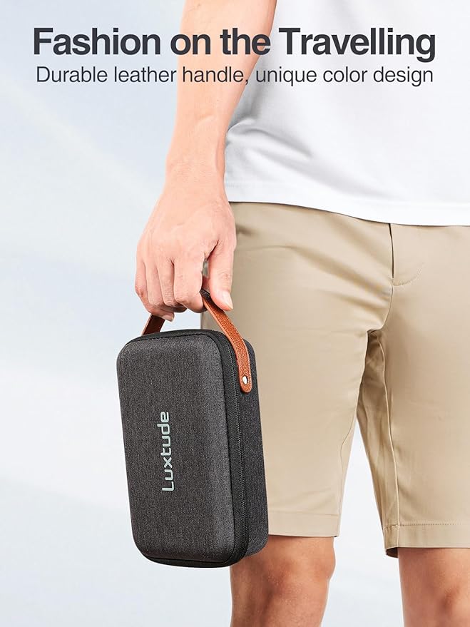 Luxtude Electronics Organizer Travel Case, Tech Organizers Travel Case, Hard Charger Organizers, Portable Cable Organizer, Travel Essentials for Charger/Mouse/Cash/Card/Pen, Tech Gifts