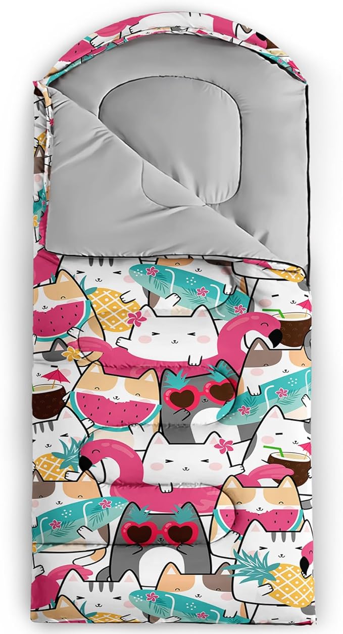 Print sleeping bag,sleeping bags,Outdoor Camping Sleeping Bag，Suitable For Children Boys And Girls Portable,Waterproof,Compact And Lightweight,Great For Outdoor Camping,Backpacking And Hiking