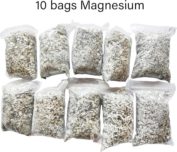 eGreen Magnesium Shavings – 10/15/20/25/30 Bag Fire Starter Packs – 99% Pure Magnesium for Camping, Hiking, Emergency, Survival Kits – Lightweight & Quick Ignition for Wet Conditions (10 x Mg)