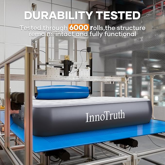 InnoTruth Camping Air Mattress Bed, Full Size with Built in Pump, Family Choice Award Winner-Ideal for Travel & Outdoor
