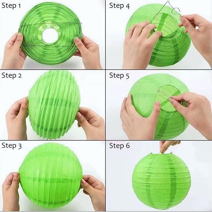 Pink Paper Lanterns Decorative 10pcs Party Hanging Decorations for Bachelorette Wedding Birthday Baby Shower Graduation Anniversary Pink Themed Room Decor DIY Activities