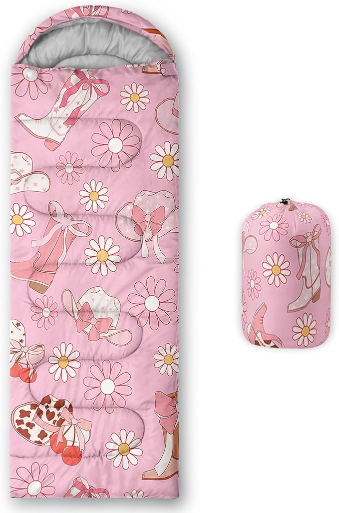 QOOMO Camping Sleeping Bags,3 Season Warm & Cool Weather,Lightweight,Waterproof Sleeping Bags for Adults & Kids,Traveling,and Outdoors,Camping Gear Equipment