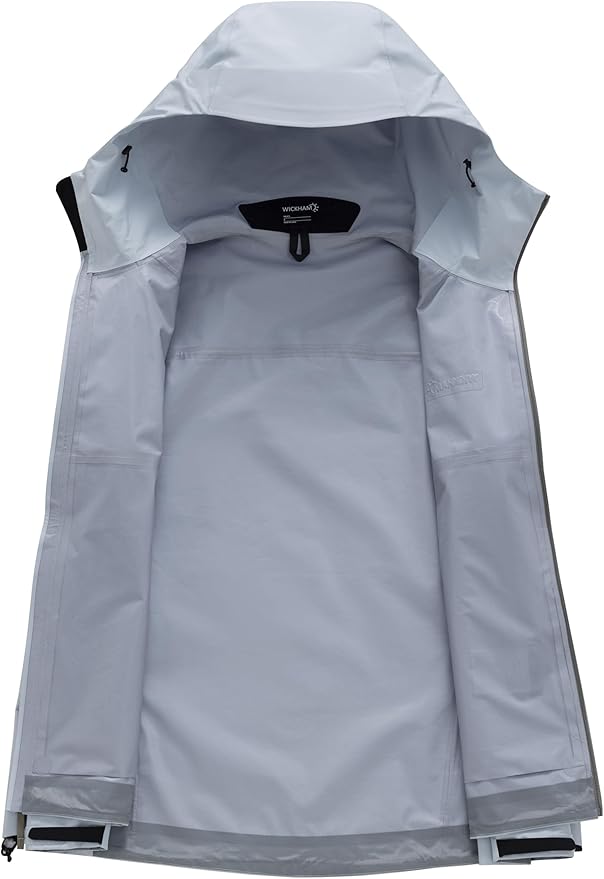 WICKHAM Men's High-performance Rain Jacket Outdoor Waterproof Windproof Coat fully Sealed Seams Shell for Expedition,Golf