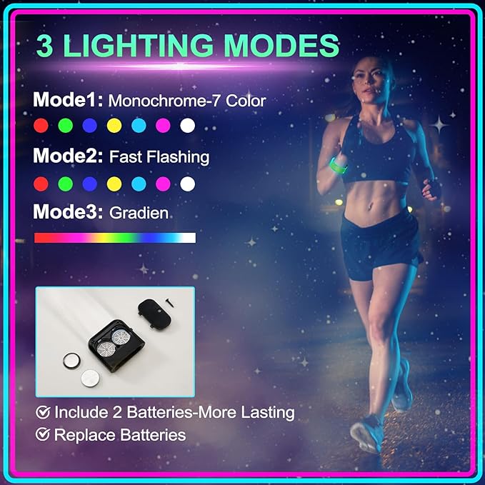 Yowivon Led Light Up Bracelets with Clasp, Glow in the Dark Party Supplies Neon Rave Accessories Cool Halloween Birthday Party Favors, 1 Pcs