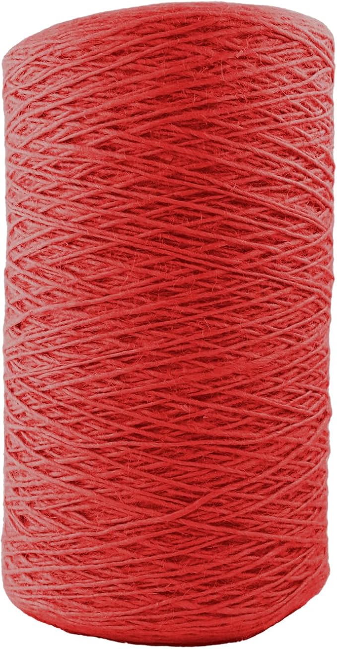 1mm x 1000 Feet Red Jute Rope, Twine for Gardening Tomato Climbing Plant Tie Floristry Crafts Gift Wrapping Packing Decor