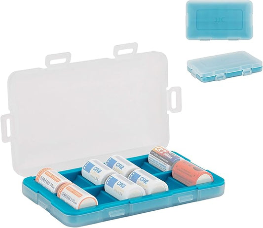 12 Slots CR2 Battery Case, CR2 Battery Holder CR15H270 Battery Storage, Shockproof & Water-Resistant Battery Case, PP Shell Ultra-Slim Easy to Carry