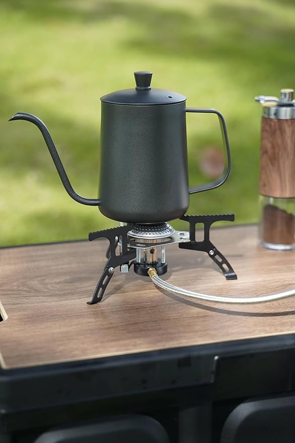 ONLYFIRE Portable Camping Gas Stove, Backpacking Camp Stove with Piezo Ignition, 1LB Propane Adapter, Mini Camp Stove with Carry Bag for Outdoor Cooking, Picnic, Camping and Hiking, GS333