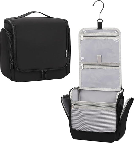Relavel Hanging Toiletry Bag for Men and Women, Travel Toiletries Bag Water-resistant Large Makeup Cosmetic Organizer Storage, Shaving Dopp Kit Shower Bathroom Hygiene Bags, Carry-on Travel Essentials