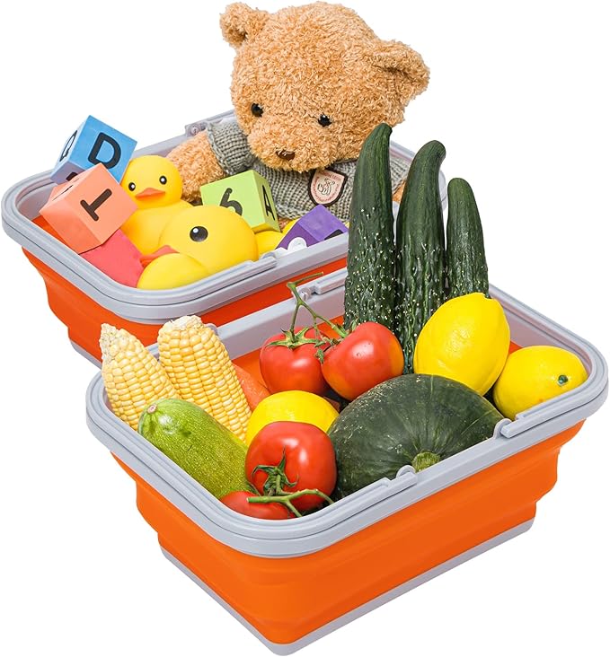 AUTODECO Collapsible Sink with Handle Towel, 2.37 Gal / 9L Foldable Wash Basin for Washing Dishes, Camping, Hiking and Home