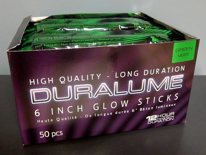 Emergency Glow Sticks - 6 Inch 12 Hour Long Lasting Military Grade Glow Sticks - Bulk Box of 50