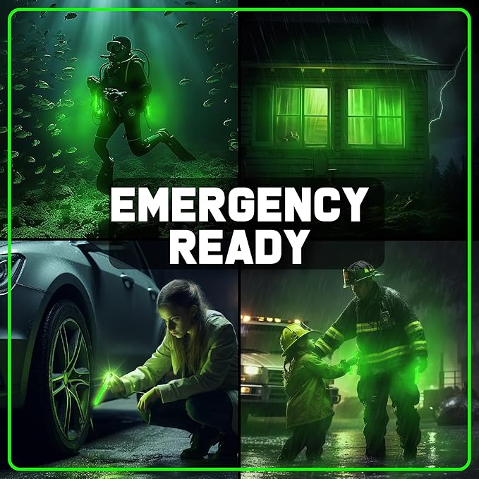 PartySticks Green Glow Sticks Emergency Chem Lights (6", 25 Pack) Military Grade 12 Hour Bulk Tactical Light Sticks for Survival Gear, Camping, Power Outages