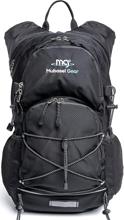 Insulated Hydration Backpack Pack with 2L Water Bladder Lightweight 22L Hiking Backpack Bag for Women Men Daypack for Hiking Running Festival Camping Biking