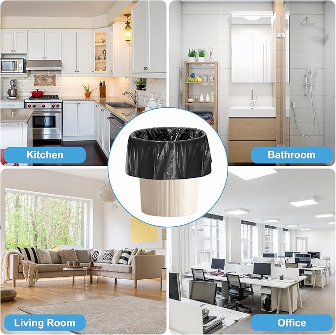 40 Portable Camping Toilet Bags, Biodegradable Compostable Thickened for 5 Gallon Bucket Toilet