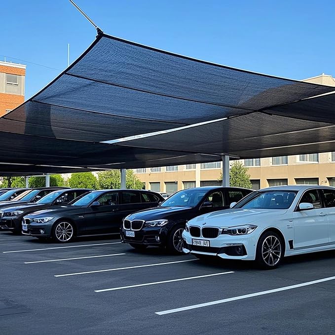 winemana 70% Black Shade Cloth, 6.6 x 10 FT Mesh Tarp with Grommets, Garden Sunblock Shade Cloth Shading Antifreezing for Plants Cover, Greenhouse, Barns Kennel, Patio, Tomatoes