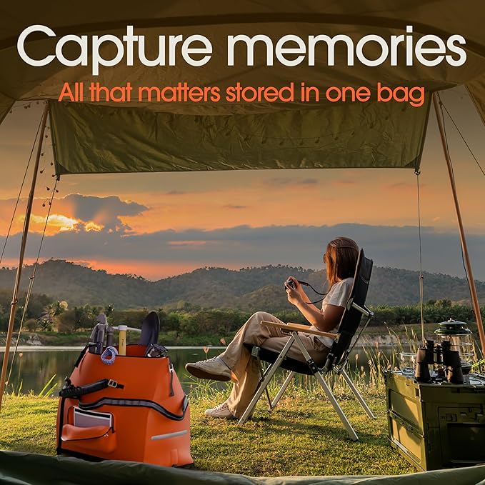 Earth Pak Waterproof Duffel Bag - Large Dry Bag, 1680D TPU, Heavy Duty, Camping & Marine Dry Bag, 8x8 Popout Pocket