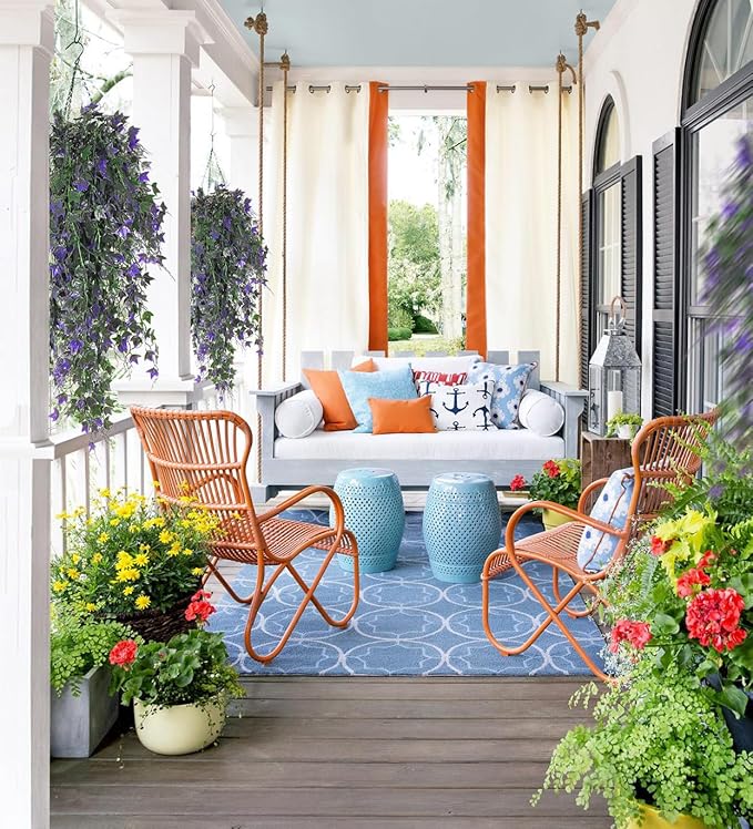 Artificial Ivy Vines Fake Plants Artificial Hanging Plants Faux Hanging Ivy Leaves Artificial Plants UV Resistant Plant for Outdoor Terrace Garden Decoration Indoor Bathroom Wall Decor(Purple)