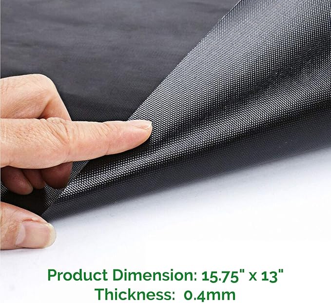 BBQ Grill Mat - 2025 Set of 3 Heavy Duty Heat Resistant 600 Degree 100% Non-Stick Best Grill Mats (15.75 x 13 inches)