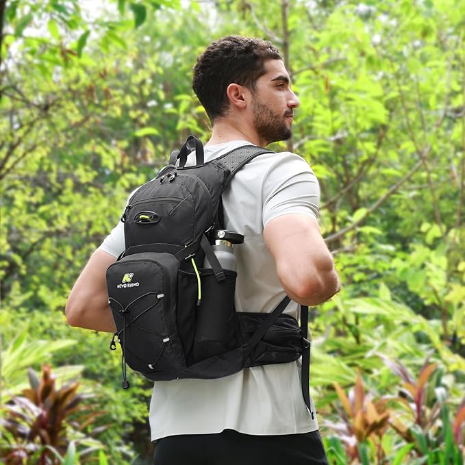 N NEVO RHINO Hydration Backpack, 18L Multipurpose Hiking Backpack with 3L Water Bladder, Water Backpack Insulated Hydration Pack Ideal for Hiking and Cycling