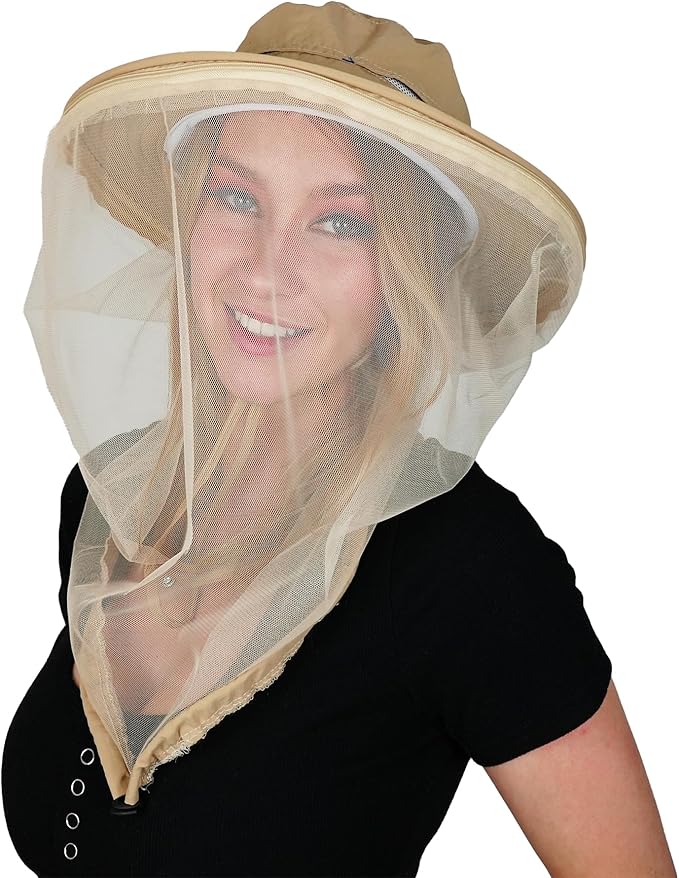 Mosquito Head Net Hat, Providing a Physical Barrier to Help Keep Mosquitoes and Bugs Away from Your Face