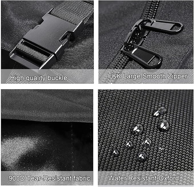 Long Travel Duffle Bag,Foldable Extra Large Duffel Bags,Carry on Travel Bag For Camping/Moving Boxes/Tent/Surfboards/Photography Equipment Storage Bag (197 Liter, Black)