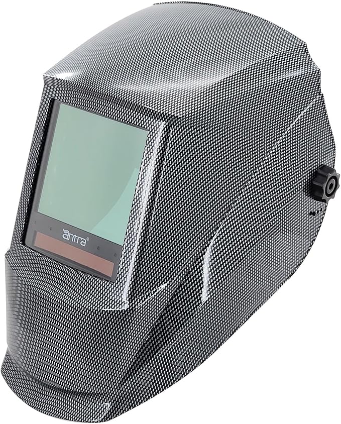 Antra True Color Auto Darkening Welding Helmet - Large Window 13.5 Sqi, Wide Variable Shade 4/5-13, Low TIG Amp Rating 2A - Precision Protection for Welding Excellence