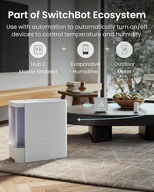 Bluetooth Hygrometer Thermometer, IP65 Indoor Outdoor Humidity Sensor with Remote App Control, Room Temperature Monitor with 394ft Bluetooth Range, 2-Year Battery Life (Outdoor Meter*2)