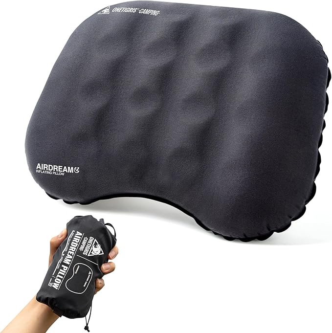 OneTigris Airdream Camping Pillow Ultralight Inflatable Compact for Travel Backpacking Hiking