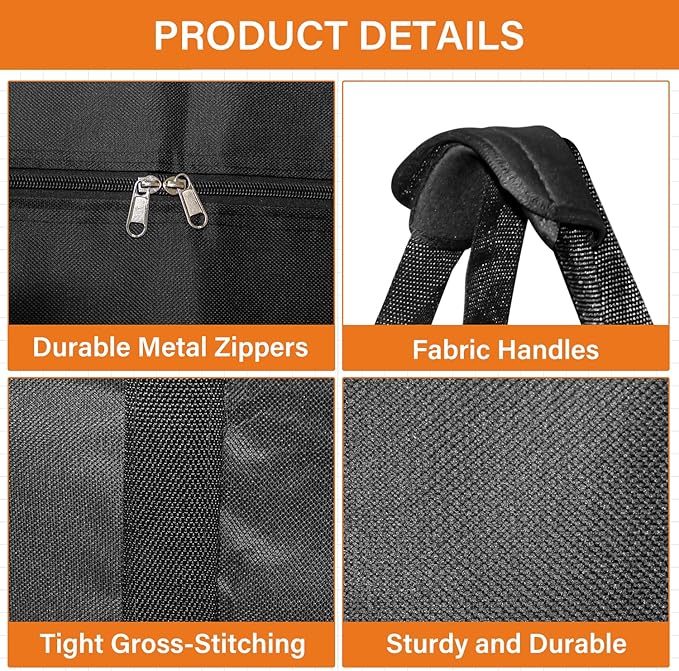 2 Packs Extra Large Sports Duffle Bag-Zipper Duffel Travel Sports Equipment Bag,Travel Duffel Luggage Bag with Upgrade Zipper, Sturdy & Water Resistant 36"