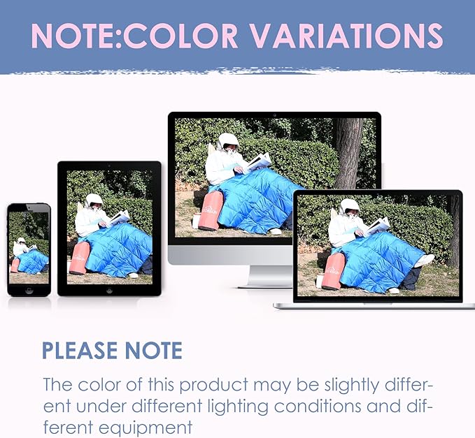 Down Camping Blanket Packable Outdoor Down Camping Blankets for Cold Weather Large Waterproof Puffy Blanket Lightweight Warm Down Camping Quilt - 78" x 55"