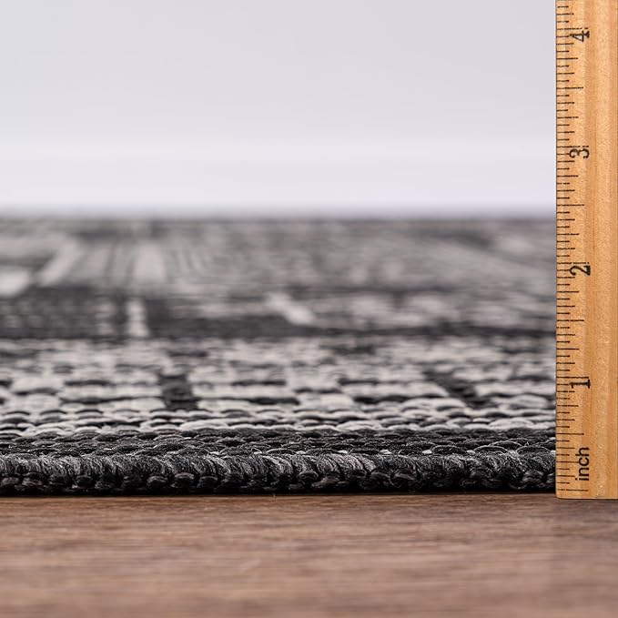 Keen Home Design Terrace Outdoor Area Rug - 8x10 Washable Indoor/Outdoor Rug for Patio, Kitchen, Balcony, Beach, Garden, Deck and Porch, Size: 7'7"x10'