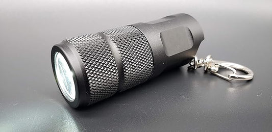 Vortex KC1 Outdoor rotary switch LED Aluminum Lithium dry battery edc light weight water resistance high lumens keychain flashlight
