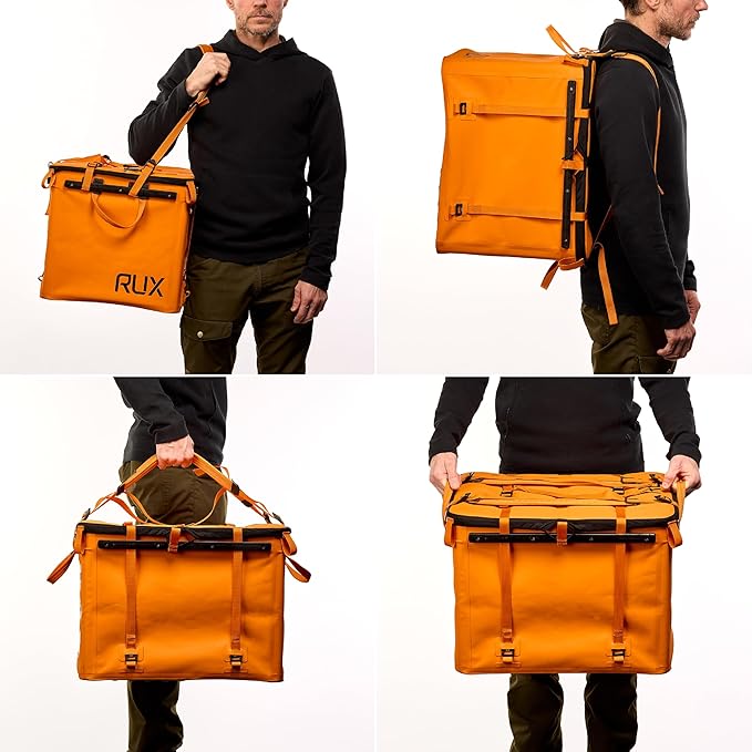 70L Collapsible Gear Box (Orange) - Modular Adventure Storage Solution For Camping Storage, Overlanding, Off-road And Van Life - Weatherproof, Durable and Multifunctional