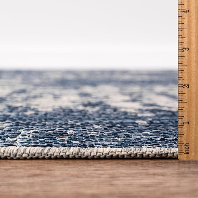 Keen Home Design Terrace Outdoor Area Rug - 4x6 Washable Indoor/Outdoor Rug for Patio, Kitchen, Balcony, Beach, Garden, Deck and Porch, Size: 3'10"x5'7"