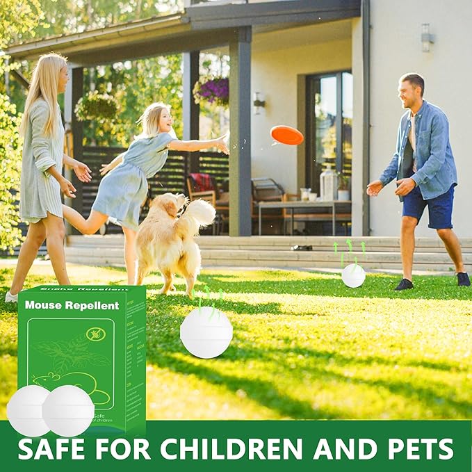 36 Pack Natural Mouse Repellent for Car Engines, Peppermint Oil Moth Balls for Rodents Rats Mice Indoor Outdoor, Mouse Deterrent and Rat Repellent for House, Motor Campers, Attic, Humans & Pets Safe