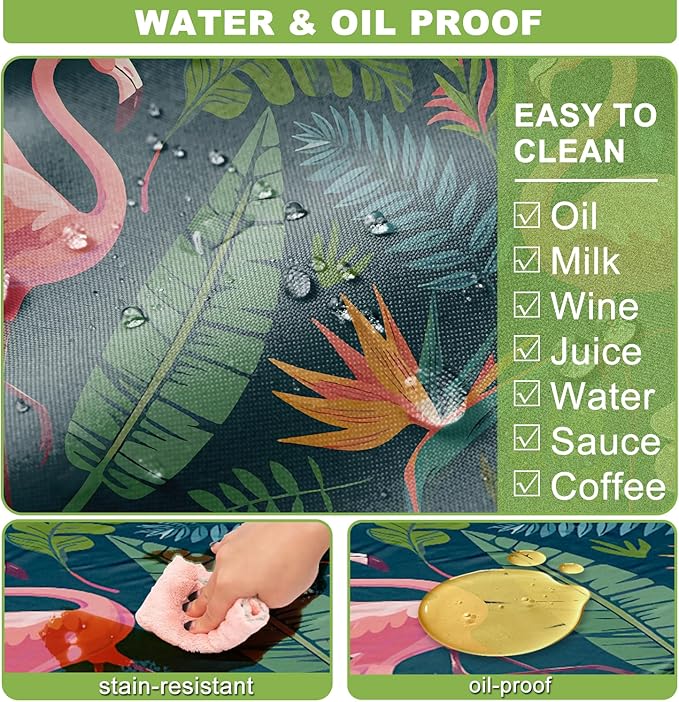 Fitted Picnic Table Cover with Bench Covers, Windproof Vinyl Table Cloths Outside Camping Cooking Backyard Furniture Seat Cushion Tablecloth Activities Party Decor Decorations Para Acampar Equipment