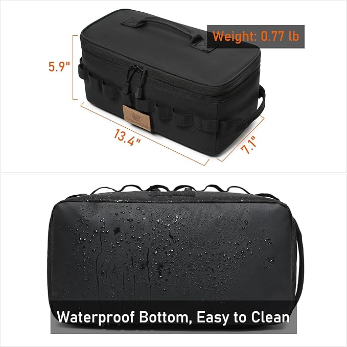 Tactical Camping Storage Bag 9L Tactical Utility Tote Bag Camping Cookware Organizer Trunk Organizer