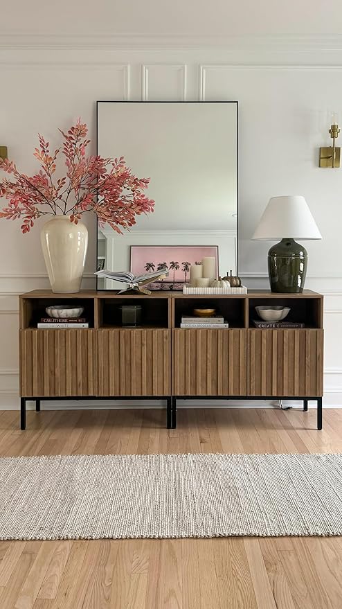 Frame My Mirror Black Metal Framed Mirror, 20" x 24" Mirror for Bathroom, Metal Frame, True Reflections Glass, Black Finish, Stanton Design, Hangs Horizontally or Vertically, Made in USA